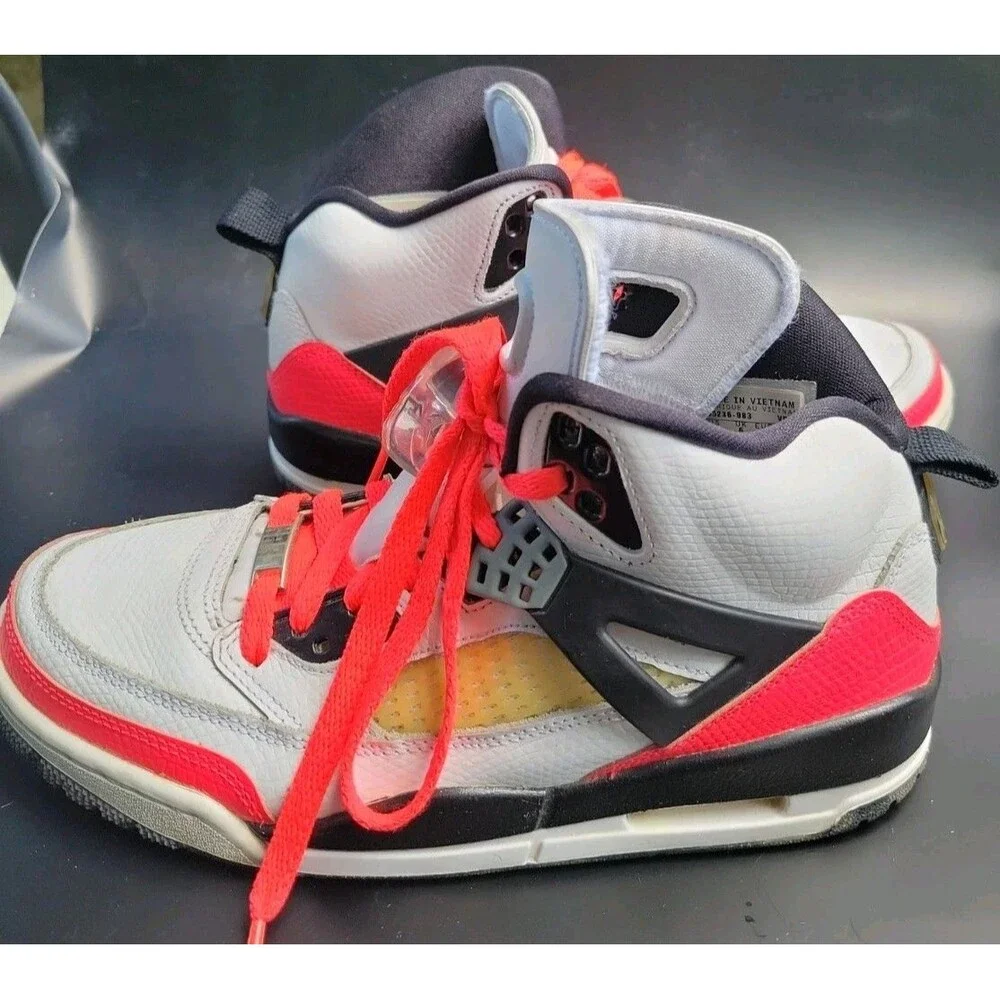 Nike Air Jordan Spizike iD Custom White Red Black 605236-983 Men's Sz 7 2013